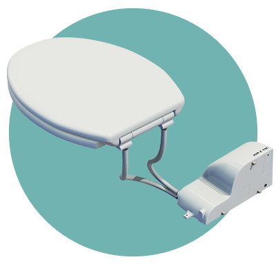 JonEvac® Round Closed-Front Ventilated Toilet Seat And Lid with Fan (SKU: ?) JonEvac<sup>®</sup> Round Closed-Front Ventilated Toilet Seat And Lid with Fan (SKU: ?)